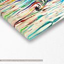 Canvas print Rainbow zebra, panoramic