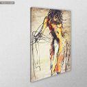 Canvas print Nude model, side