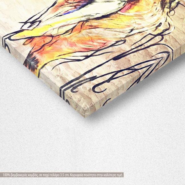 Canvas print Nude model, detail