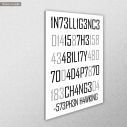 Canvas print Intelligence, Hawking S, side