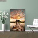 Canvas print Path to sunset