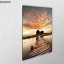 Canvas print Path to sunset, side