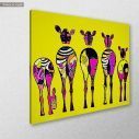 Canvas print Pop art zebras, Zebradelic, side