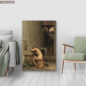 Πίνακας ζωγραφικής Ξεκούραση στο λουτρό, Ράλλης, αντίγραφο σε καμβά
