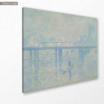 Πίνακας ζωγραφικής  Charing cross bridge, Monet C, αντίγραφο σε καμβά 2