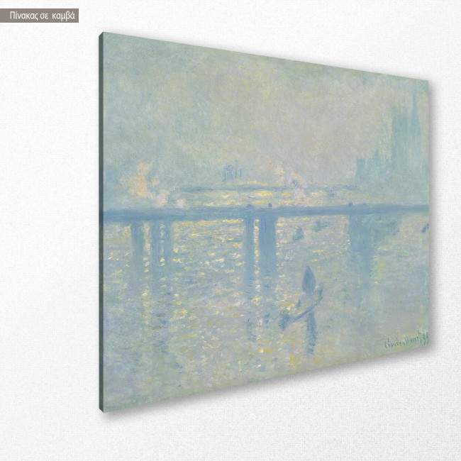 Canvas print  Charing cross bridge, Monet C, side