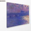 Canvas print  Reflections on the Thames, Monet C, side