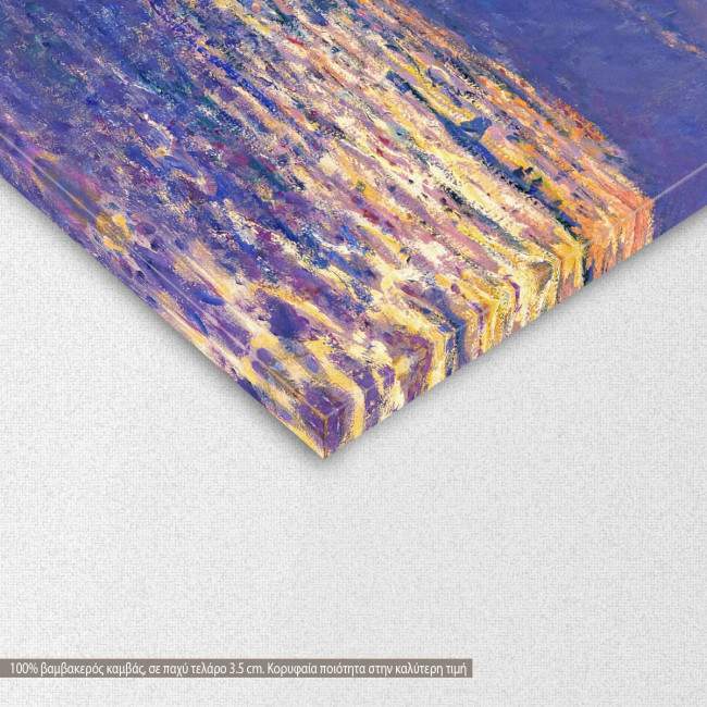 Canvas print  Reflections on the Thames, Monet C, detail