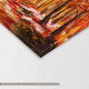Canvas print Colorful autumn forest,  3 panels, detail