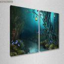 Canvas print Mystery river, two panels, side