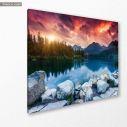 Canvas print, Mountain lake, side