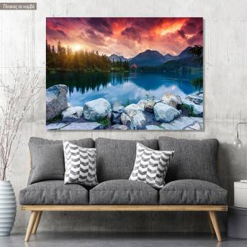 Canvas print, Mountain lake