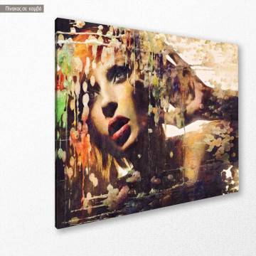 Canvas print Colorful passion impasto 2