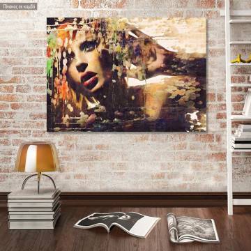 Canvas print Colorful passion impasto