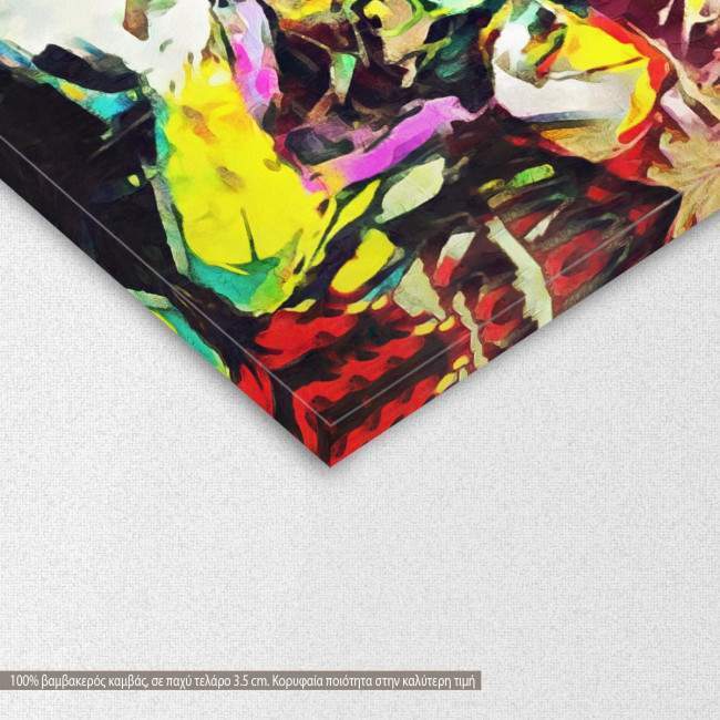 Πίνακας σε καμβά Skull palette knife, λεπτομέρεια