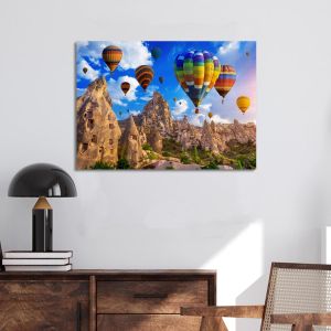Canvas print Balloons over Cappadocia Framed canvas View 1 2