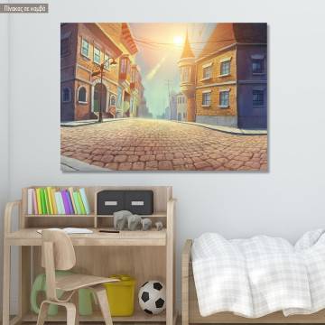 Canvas print Old town painting