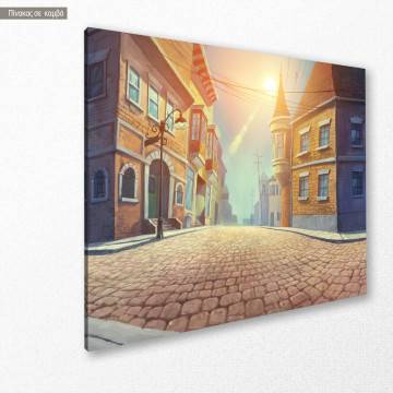 Canvas print Old town painting 2