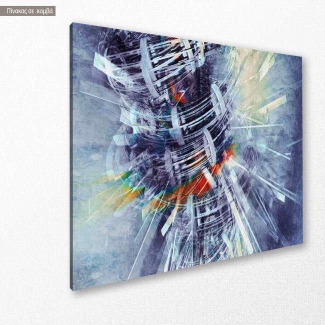 Πίνακας σε καμβά Futuristic tornado, κοντινό