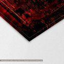 Canvas print Night city in red glow, detail