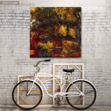 Canvas print The Japanese footbridge, Giverny, Monet C.
