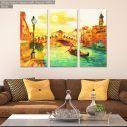 Πίνακας σε καμβά Venice, Italy, oil painting, τρίπτυχος
