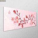 Canvas print Blossomed spring II, panoramic