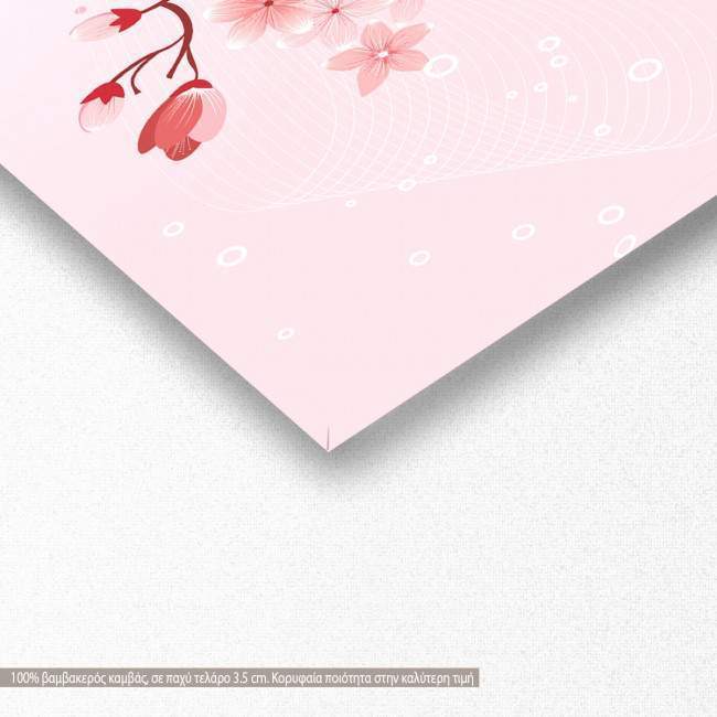Πίνακας σε καμβά Blossomed spring I, πανοραμικός, λεπτομέρεια
