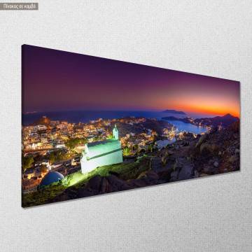 Canvas print Io's night panorama Framed canvas View 1 2