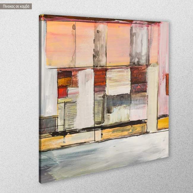 Canvas print Geometric abstraction I, side