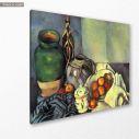 Πίνακας ζωγραφικής Still life with apples, Cezanne P, αντίγραφο σε καμβά, κοντινό
