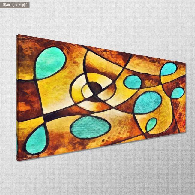 Canvas print Curved line abstract, panoramic, side