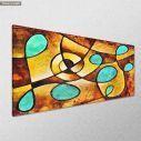Canvas print Curved line abstract, panoramic, side