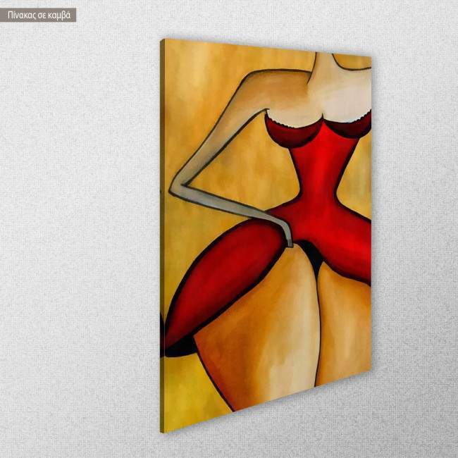 Canvas print Female form, side