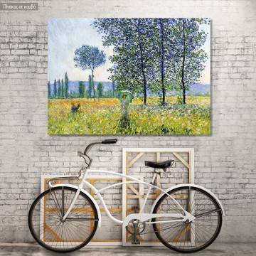 Canvas print Sunlight effect under the poplars, Monet C.