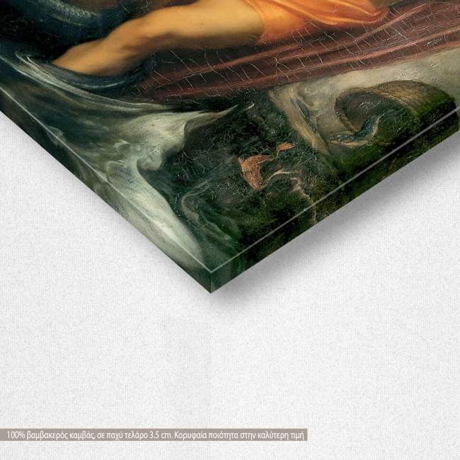 Πίνακας ζωγραφικής The fisherman and the syren, Leighton Frederic, αντίγραφο - αναπαραγωγή πίνακα σε καμβά, λεπτομέρεια