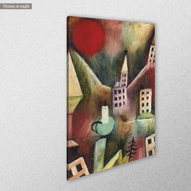 Canvas print Destroyed village, Klee P, side