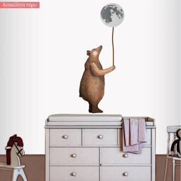 Kids wall stickers Bear and moon