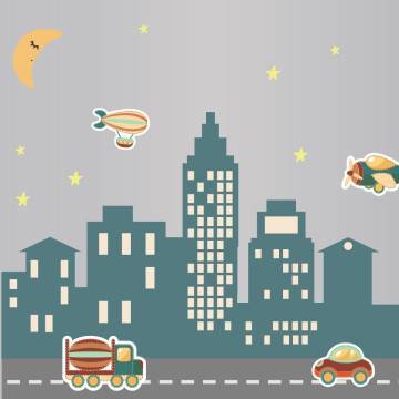 Kids wall stickers City 2