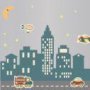 Kids wall stickers City