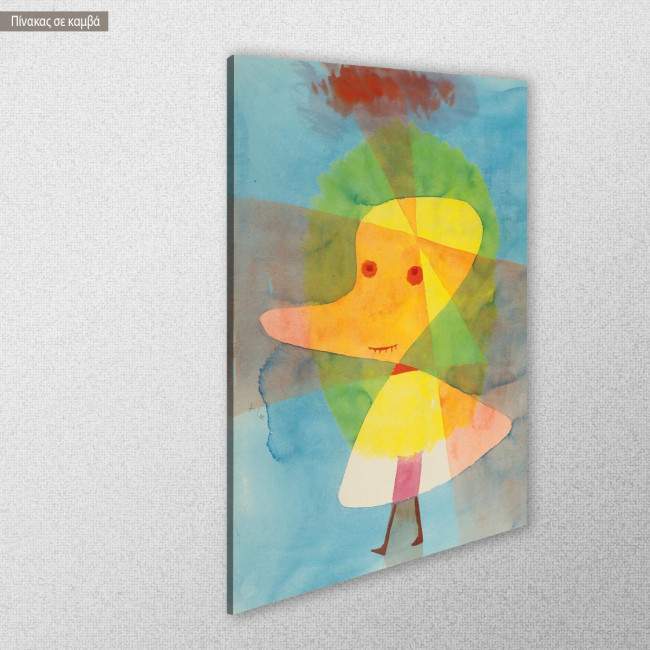 Canvas print Small garden ghost, Klee P, side