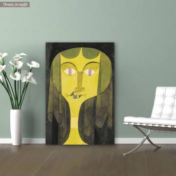 Canvas print Portrait of a violet eyed woman, Klee P.