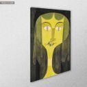 Canvas print Portrait of a violet eyed woman, Klee P, side