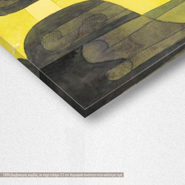 Πίνακας ζωγραφικής Portrait of a violet eyed woman, Klee P, αντίγραφο σε καμβά, λεπτομέρεια