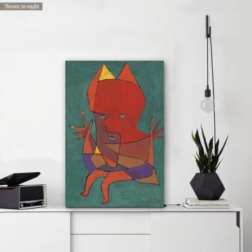 Πίνακας ζωγραφικής Small fire devil, Klee P, αντίγραφο σε καμβά
