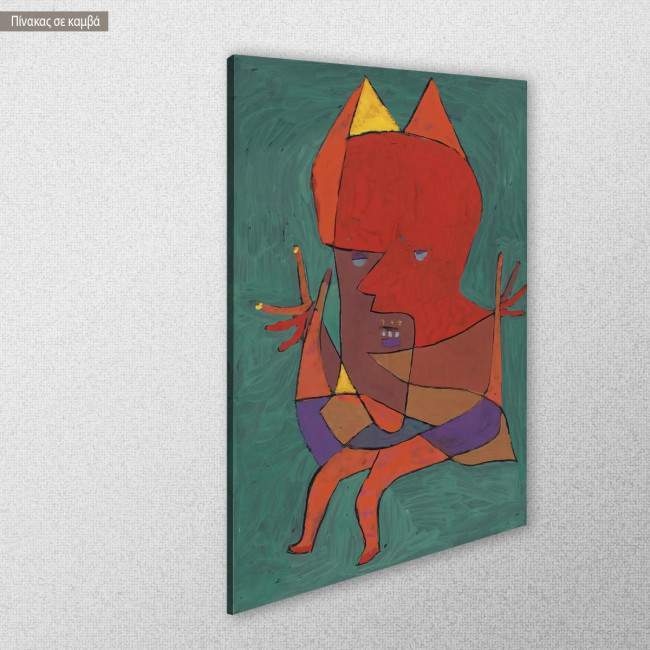 Canvas print Small fire devil, Klee P, side