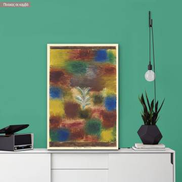 Canvas print Little tree amid shrubbery, Klee P.