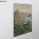 Πίνακας ζωγραφικής, Flower beds at Vetheuil, Monet C, αντίγραφο σε καμβά, κοντινό