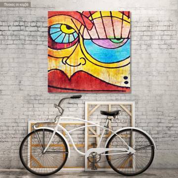 Canvas print Abstract face