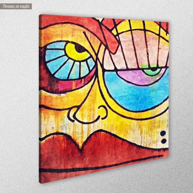 Canvas print Abstract face, side